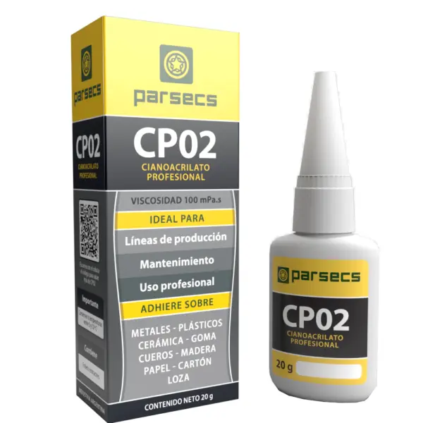 Adhesivo Instantaneo PARSECS Cp02 20Gr