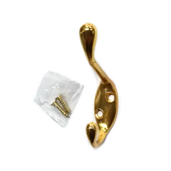 Perchero Gancho Dorado Para Pared ZAMAC