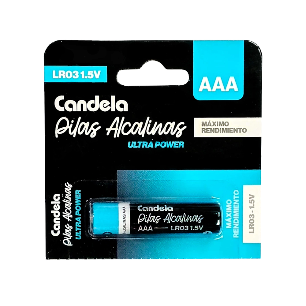 Pila AAA Alcalina X Unidad CANDELA