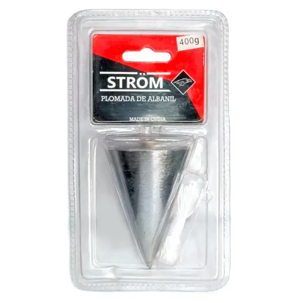 Plomada De Albañil Con Hilo 400gr Sin Chapa STROM