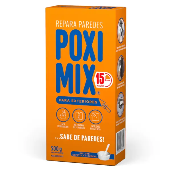 Mezcla Adhesiva Plastica Exterior POXIMIX 500g