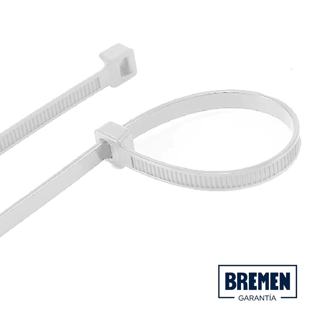 Precintos Nylon BREMEN Blanco 3.6mm X 15cm