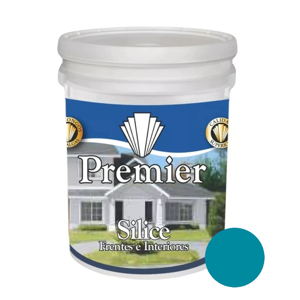 Latex Silice PREMIER Interior Exterior Turquesa 1L