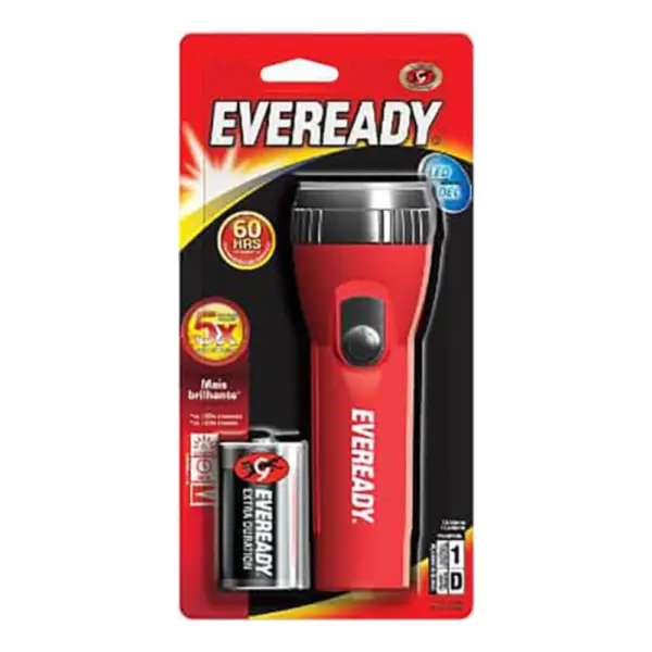 Linterna 1 Led EVEREADY +1 Pila Incluida En Blister