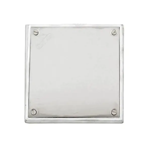 Rejilla Tapa Ciega 15 X 15cm Con Marco Acero Inoxidable