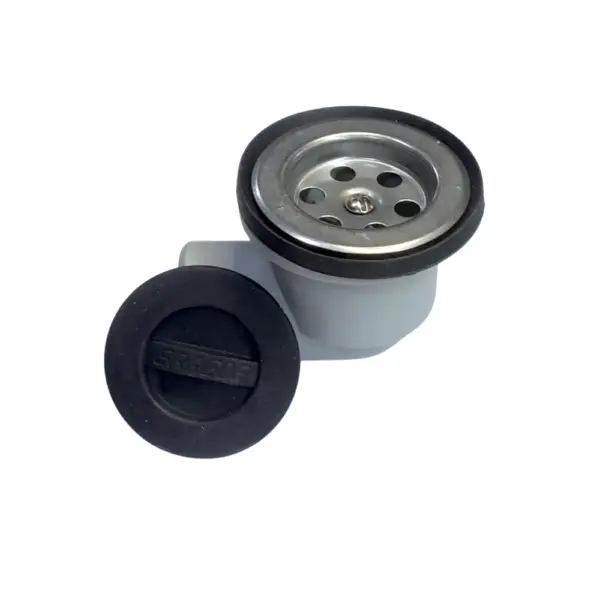 Sopapa Plastica 40mm Con Codo