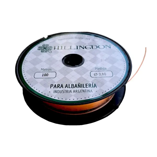 Rollo De Tanza Para Albañil Naranja 0.80mm X 100Mts