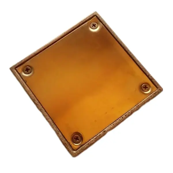 Tapa Ciega Bronceada 10 X 10 Cm Pulida
