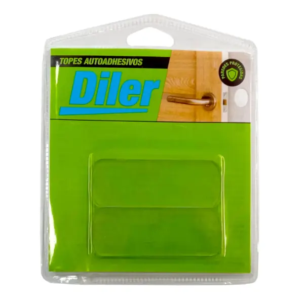 Tope Autoadhesivo Rectangular Transparente X2