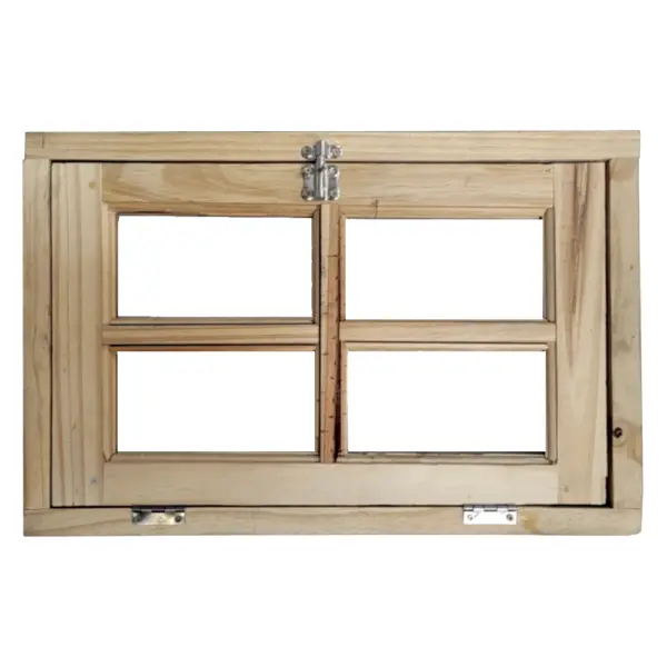 Ventana De Baño Madera Pino 60 X 40cm