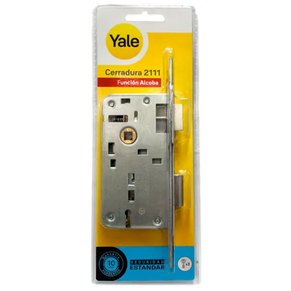 Cerradura YALE 2111 Perno Simple Para Dormitorio