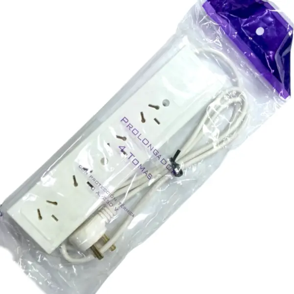 Zapatilla 4 Tomas 1.5Mts LOGIC Con Termica