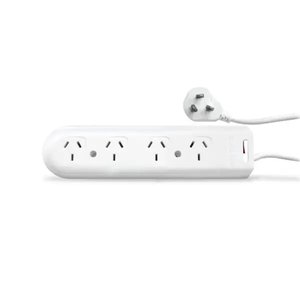 Zapatilla 4 Tomas Blanca 1.5Mts KALOP Con Termica