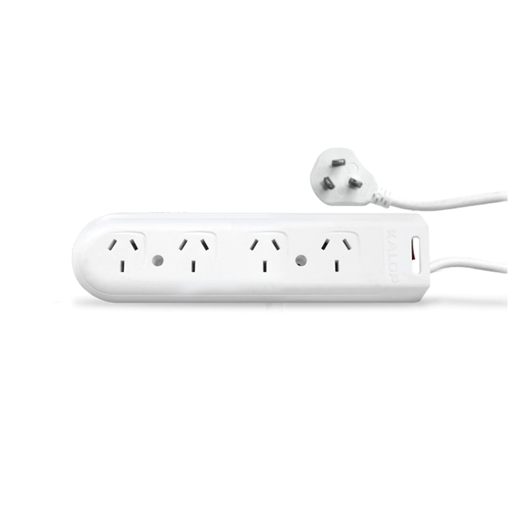 Zapatilla 4 Tomas Blanca 1.5Mts KALOP Con Termica