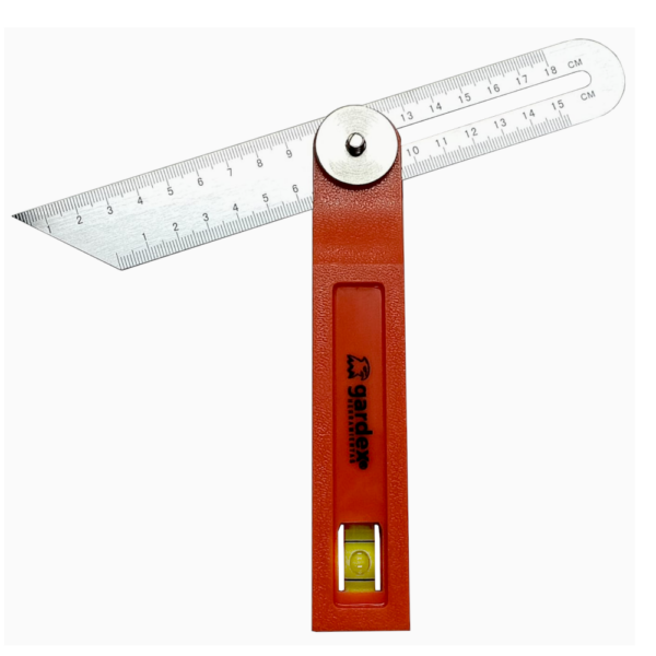 Falsa Ecuadra Gardex Con Nivel 8 Pulgadas