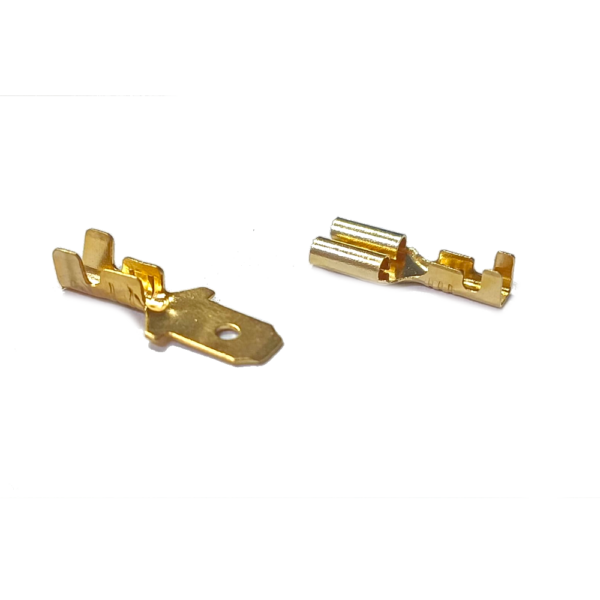 Juego De Terminales Faston 187 Macho Y Hembra