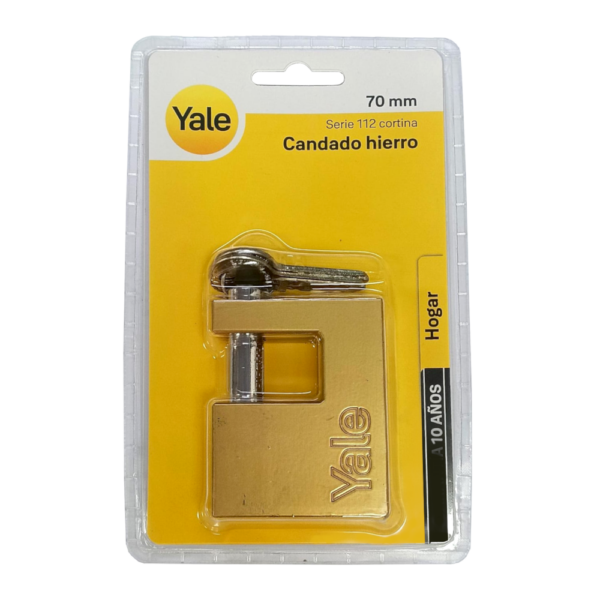 Candado Hierro Cortina YALE 112 70mm
