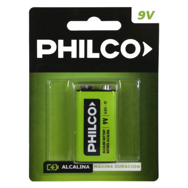 Pila Bateria 9V PHILCO Alcalina