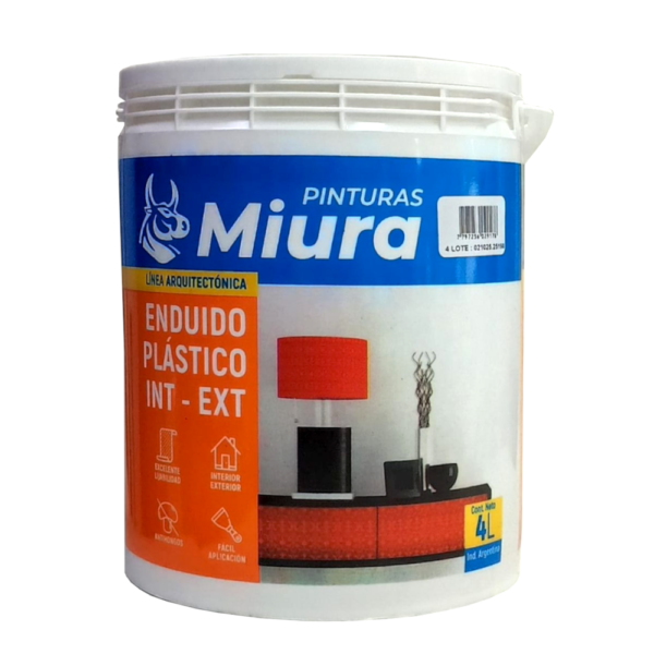 Enduido Plastico MIURA Interior Exterior 4L