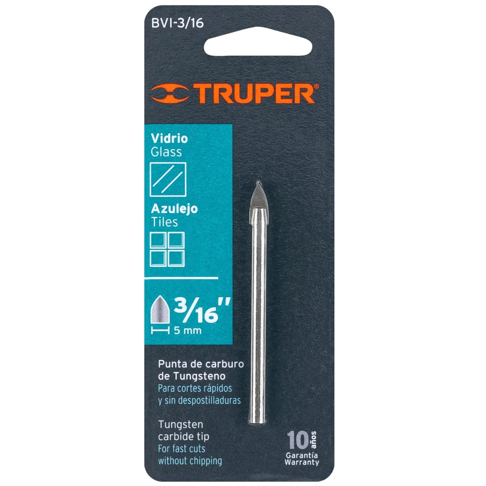 Mecha Para Vidrio 5mm Truper 11701