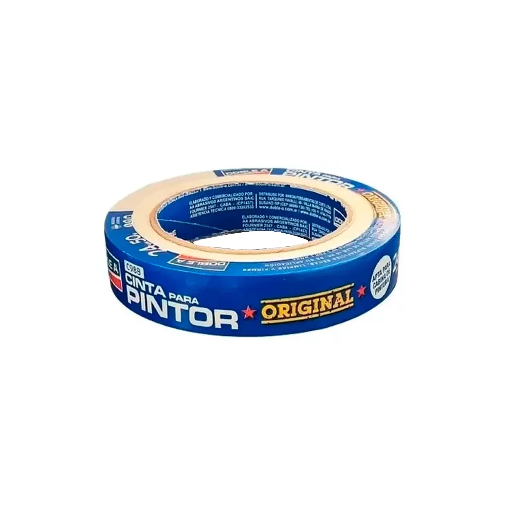 Cinta Enmascarar 18mm X 50Mts DOBLE A C988