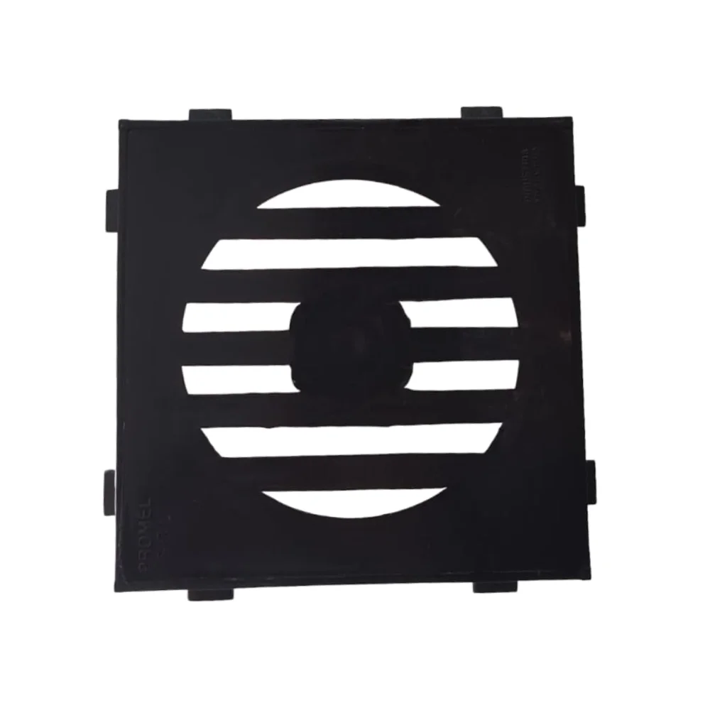 Rejilla Plastica Con Marco 10 X 10cm Negro