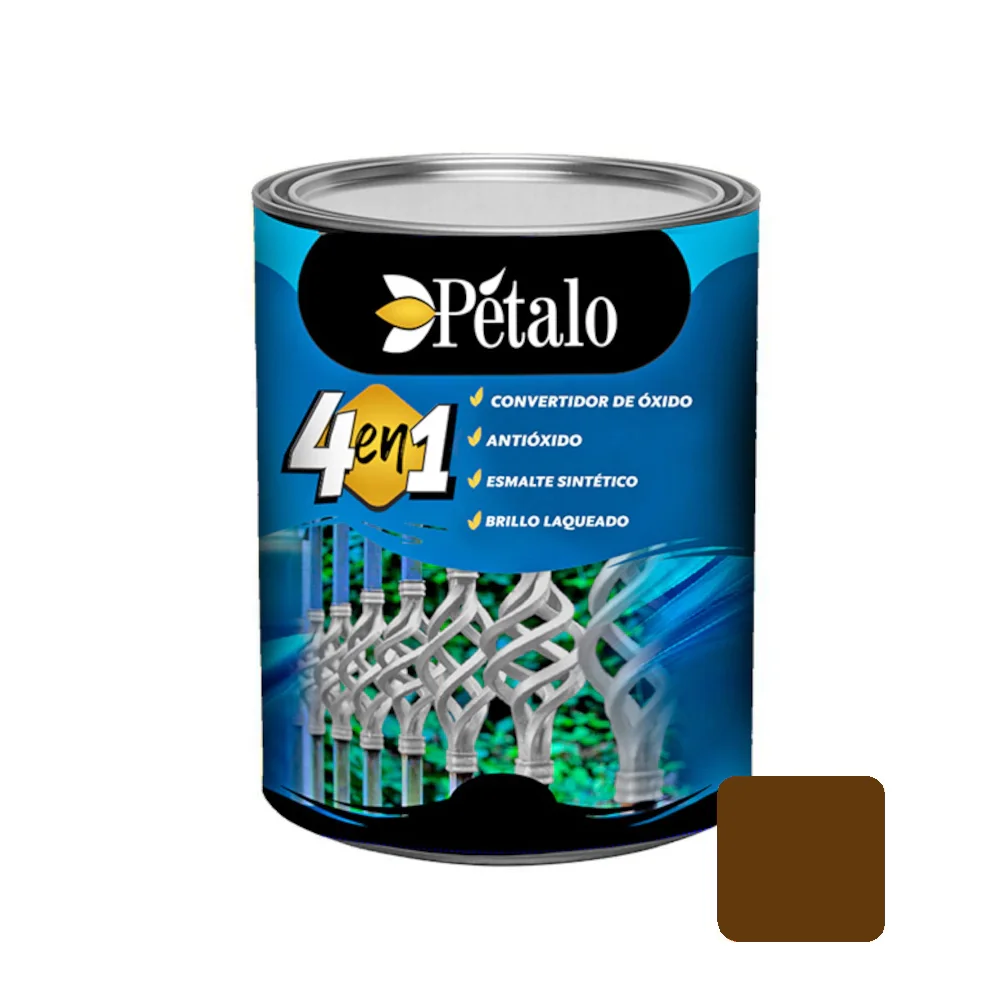 Esmalte Sintetico Petalo 4 En 1 Marron 1Lt