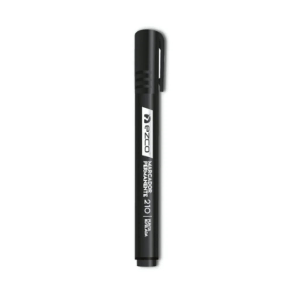 Marcador Fibron Permanente Negro