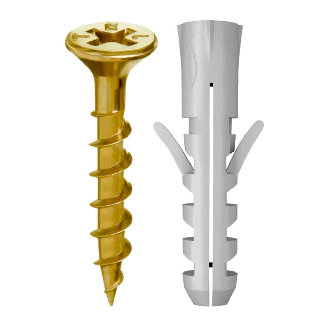 Kit Fijacion 8mm Taco Y Tornillo 10 Unidades