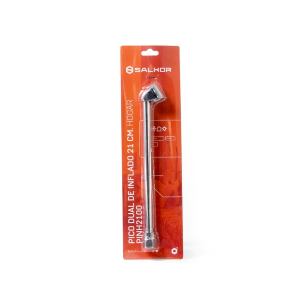 Pico Dual Para Inflar Neumaticos SALKOR 210mm