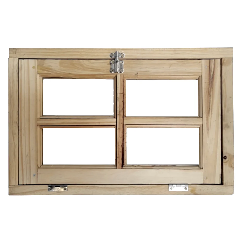 Ventana De Baño Madera Pino 60 X 40cm