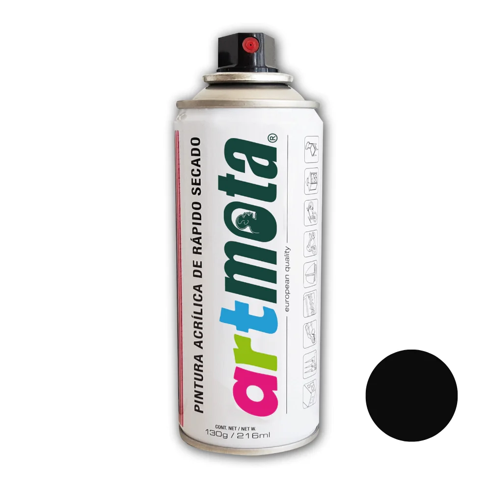 Aerosol ARTMOTA Negro Alta Temp. 216Ml La51