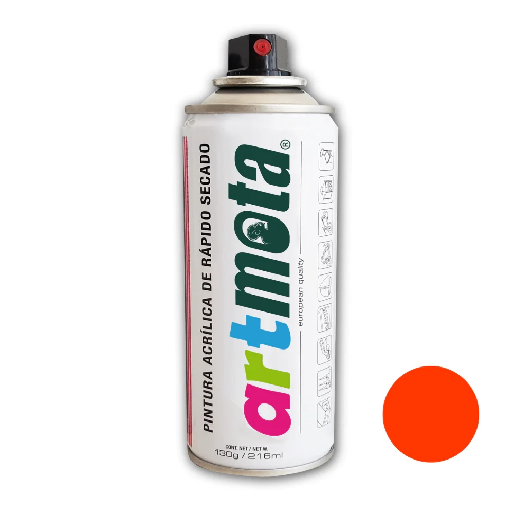 Aerosol ARTMOTA Naranja Fluo 216Ml LA61