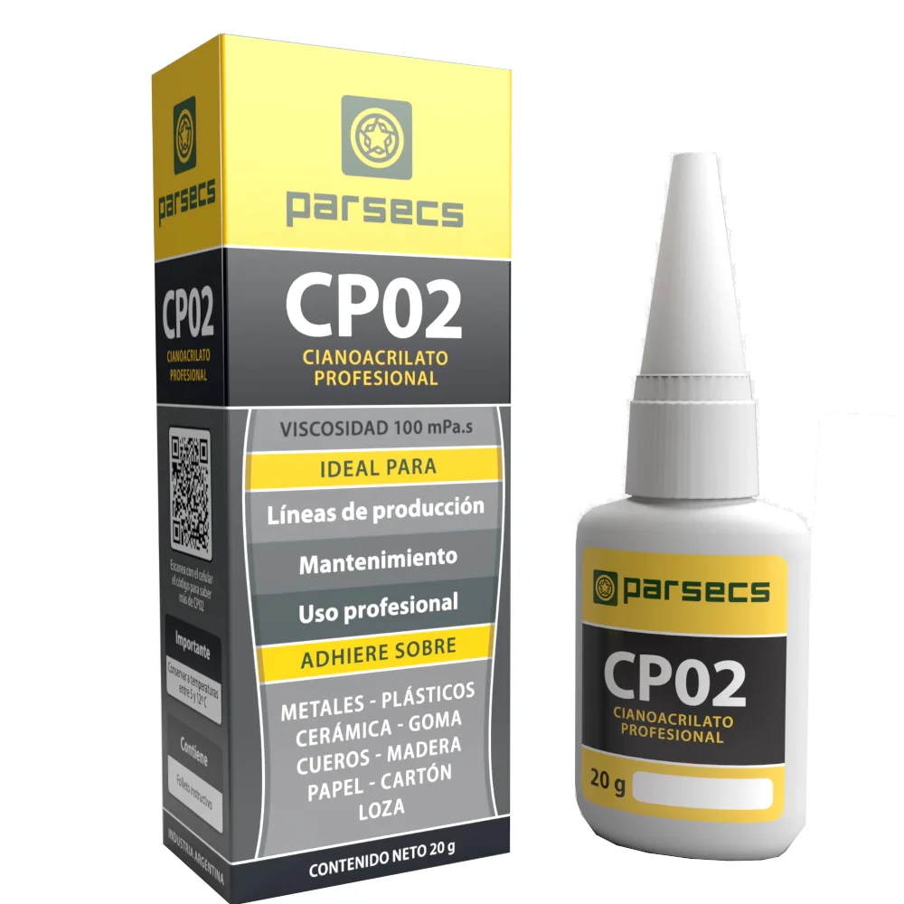 Adhesivo Instantaneo PARSECS Cp02 20Gr