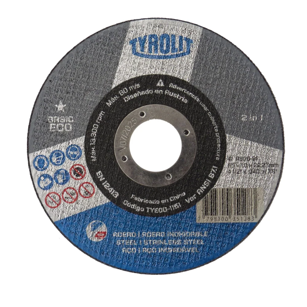 Disco De Corte TYROLIT Basic 115 x 1.6mm
