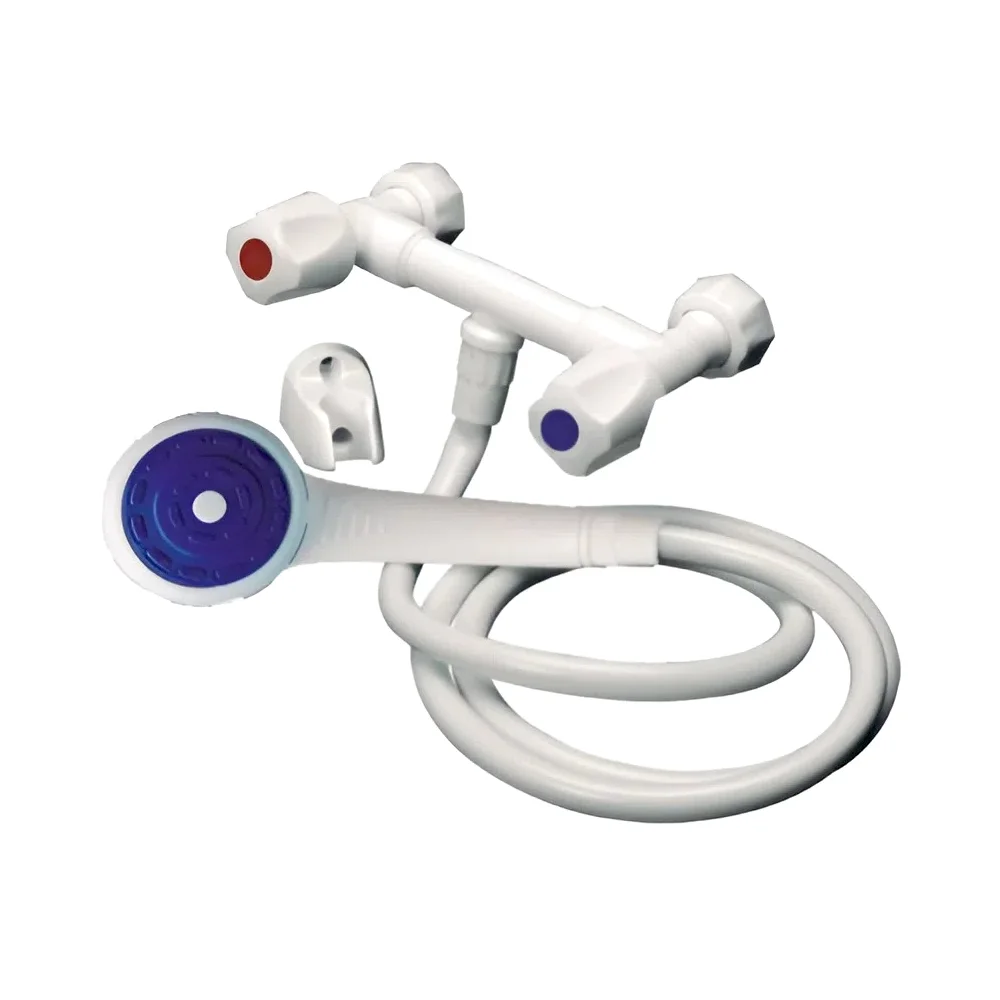 Mezclador Exterior Con Flexible Pvc Para Ducha