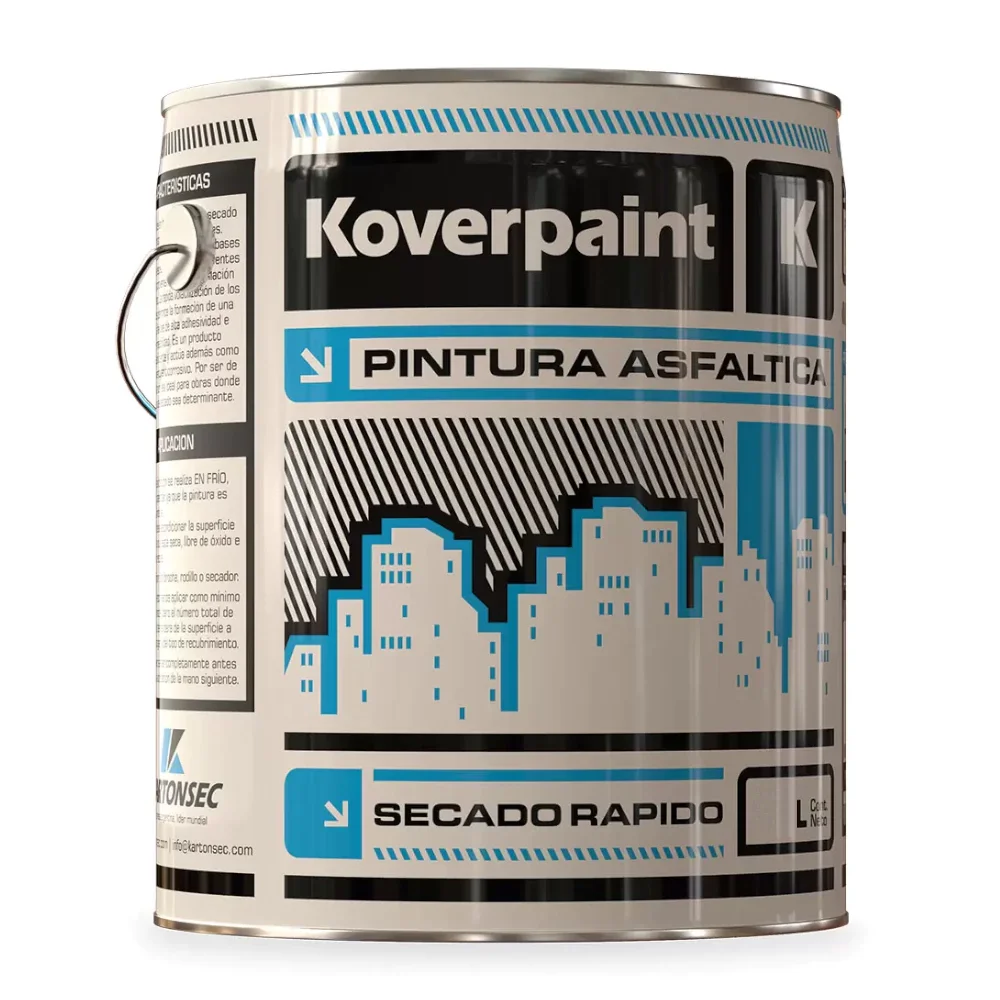 Pintura Asfaltica KOVERPAINT X 4 Litros