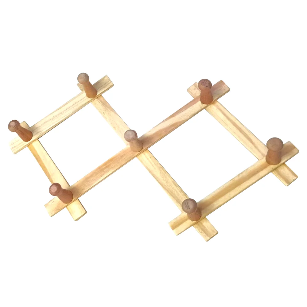 Perchero De Madera Plegable X7
