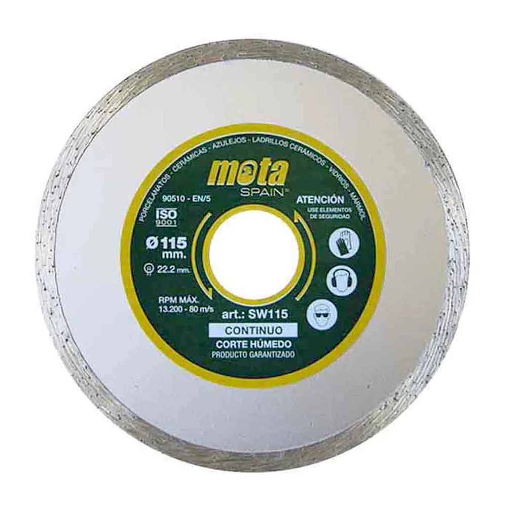 Disco Diamantado Continuo MOTA SW115