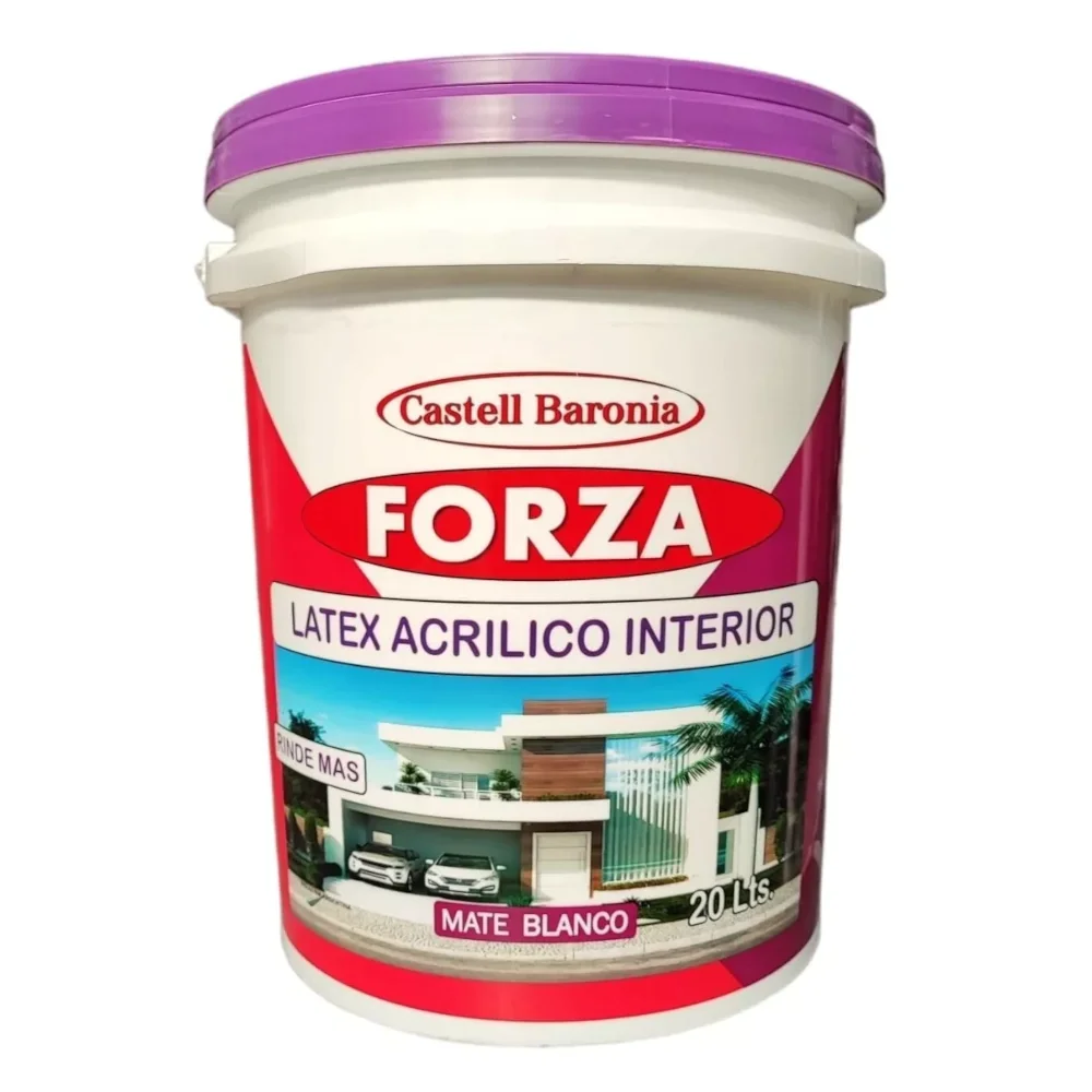 Latex Acrilico Interior Forza 20L Blanco Mate