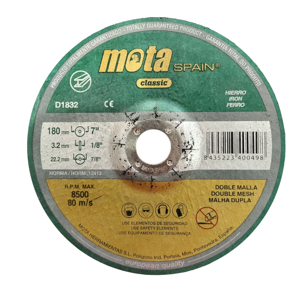 Disco De Corte MOTA Centro Deprimido D1832 180 X 3.2mm