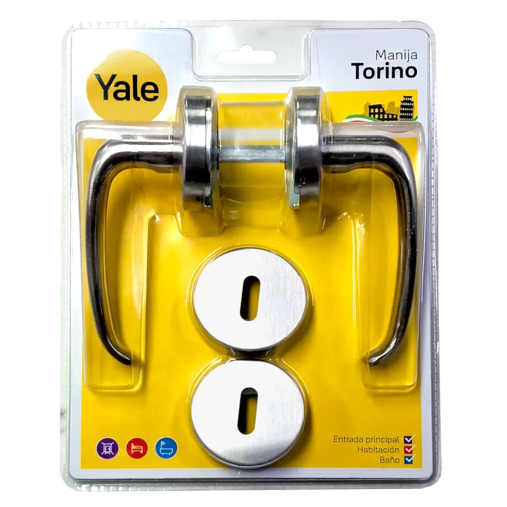 Manija Picaporte YALE Torino Plata