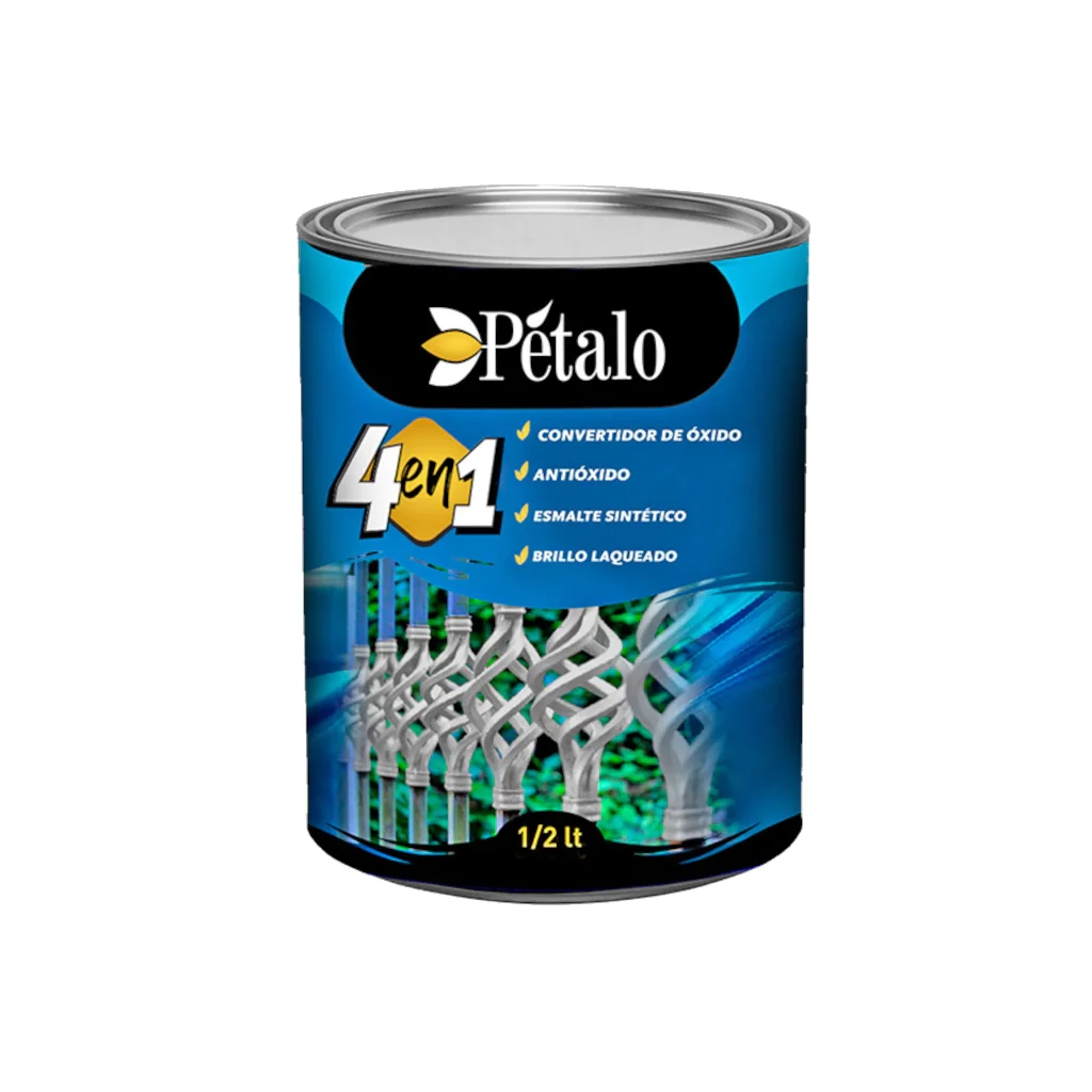 Esmalte Sintetico Petalo 4 En 1 Negro 500cc