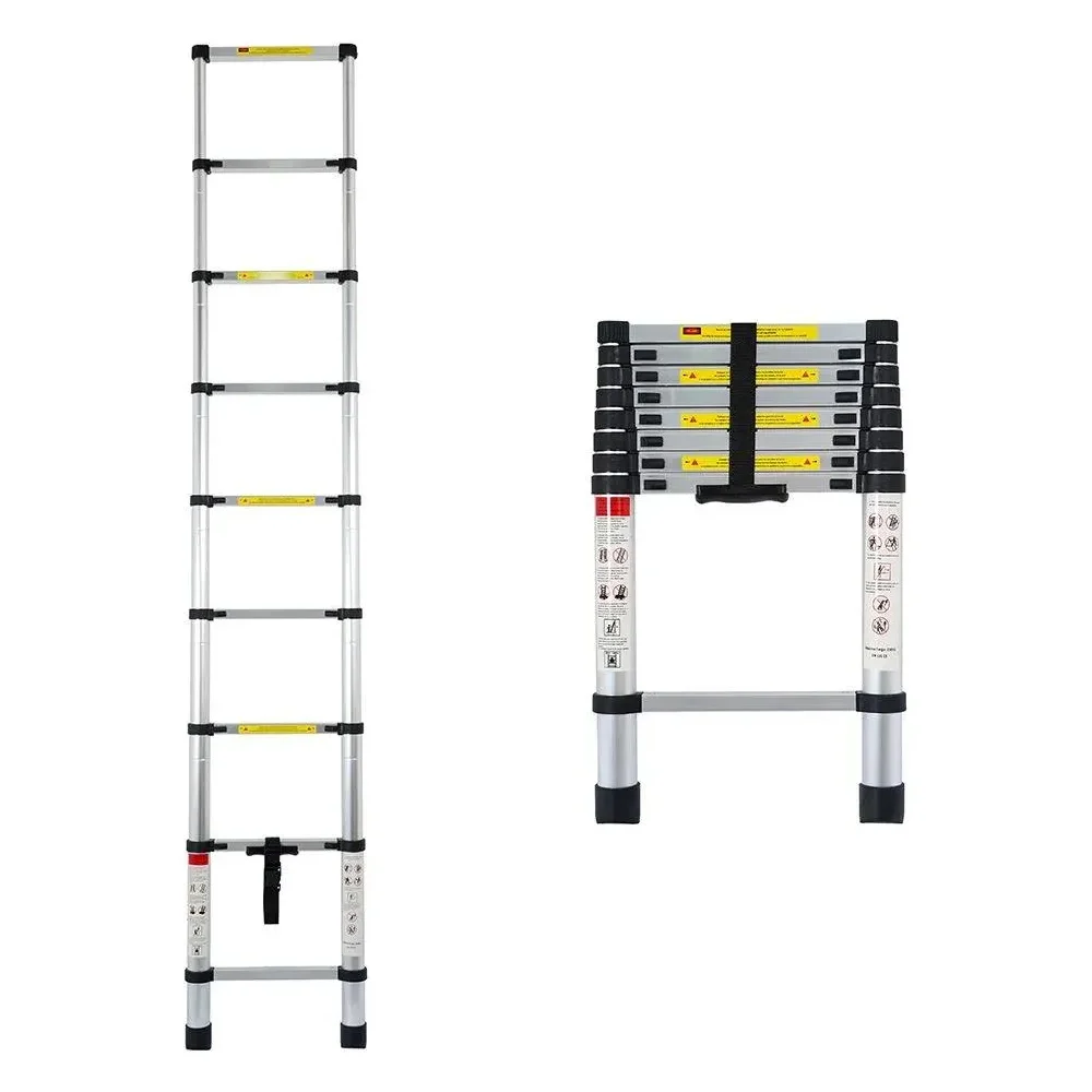 Escalera Aluminio Telescopica 2.6Mts BRUTE