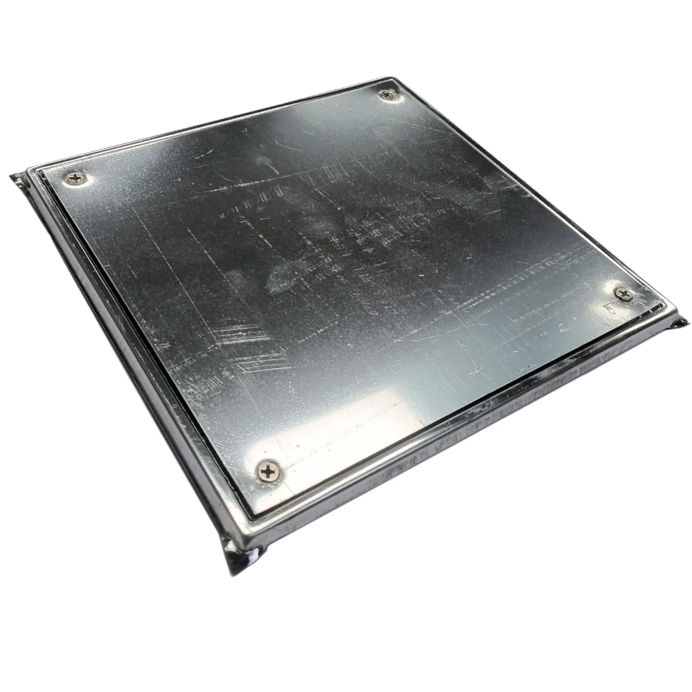 Tapa Ciega Metalica 20 X 20 Con Marco