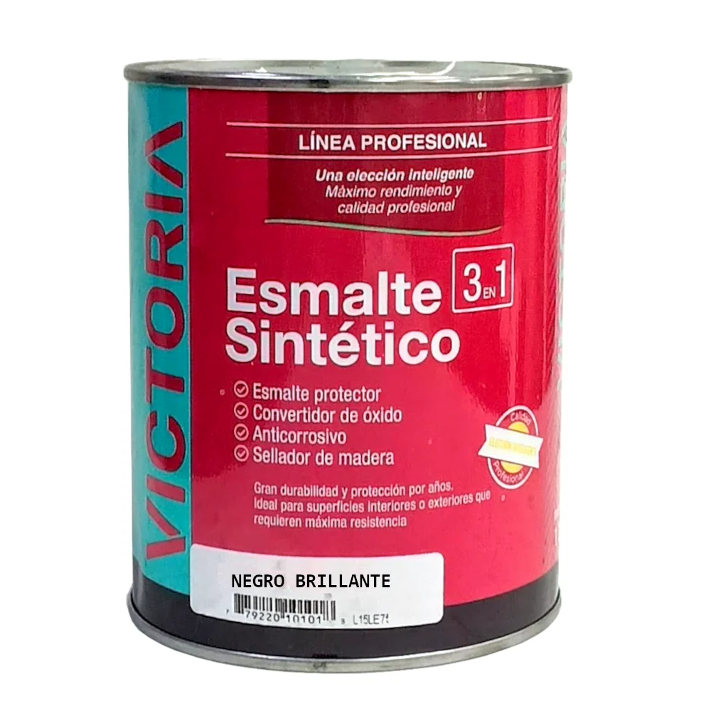 Esmalte Sintetico Negro Brillante VICTORIA 1L
