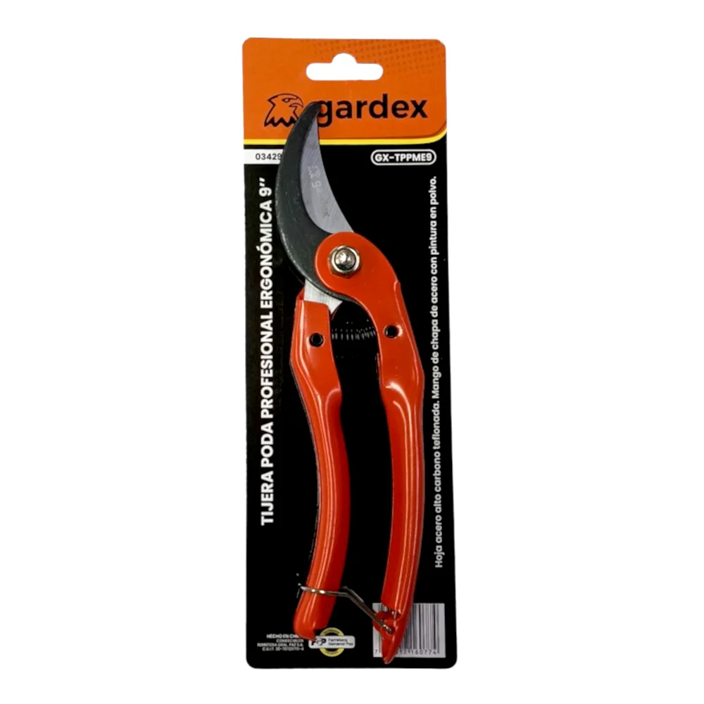 Tijera Poda Gardex Profesional Ergonomica 9"