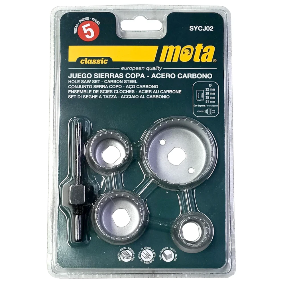 Juego Sierras Copa MOTA 5 Piezas Sycj02